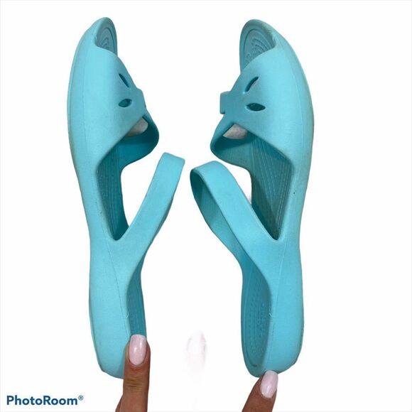 Ladies Crocs Kelli Sandals Pool Blue‎ Size 6 - Picture 9 of 11